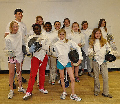 Girl Scouts Fencing!